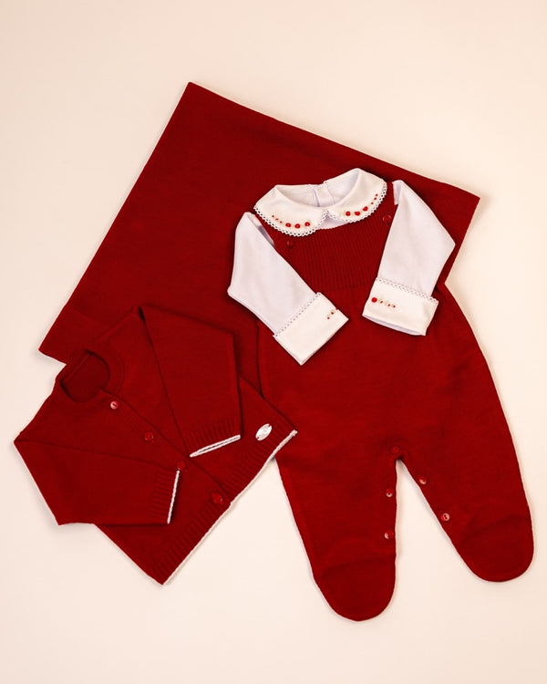 Corredino Nascita Rosso 4 pezzi