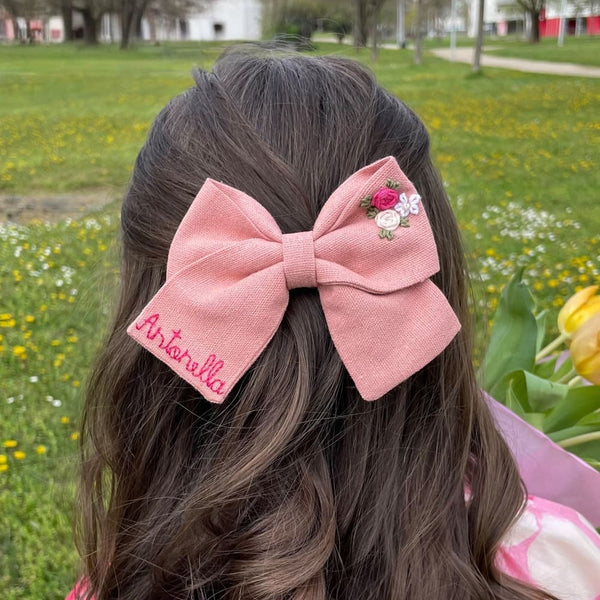 Fiocco Personalizzato con il Nome Rosè