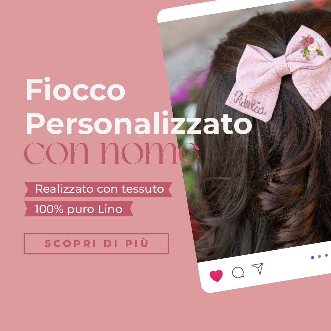 Accessorio personalizzato con nome! Realizzato con tessuto 100% puro lino!Accessorio personalizzato con nome! Realizzato con tessuto 100% puro lino!